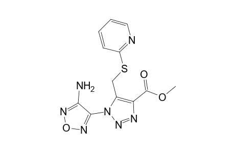 1H-1,2,3-triazole-4-carboxylic acid, 1-(4-amino-1,2,5-oxadiazol-3-yl)-5-[(2-pyridinylthio)methyl]-, methyl ester