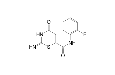 2H-1,3-Thiazine-6-carboxamide, N-(2-fluorophenyl)tetrahydro-2-imino-4-oxo-