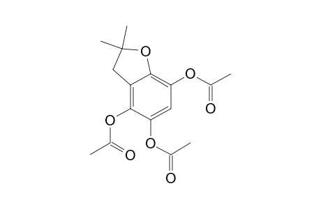 2,2-Dimethyl-2,3-dihydrobenzofuran-4,5,7-triyl triacetate