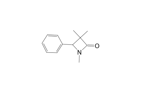 2-Azetidinone, 1,3,3-trimethyl-4-phenyl-