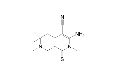 3-Amino-2,6,6,7-tetramethyl-1-thioxo-1,2,5,6,7,8-hexahydro-[2,7]naphthyridine-4-carbonitrile