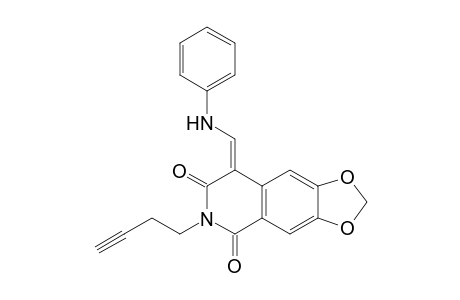 4-(Anilinomethylene)-2-(3-butynyl)-6,7-(methylenedioxy)-1,2,3,4-tetrahydroisoquinoline-1,3-dione