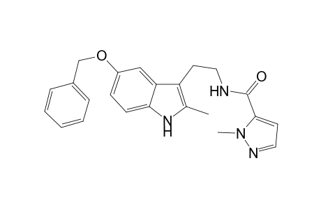 2-Methyl-2H-pyrazole-3-carboxylic acid [2-(5-benzyloxy-2-methyl-1H-indol-3-yl)-ethyl]-amide