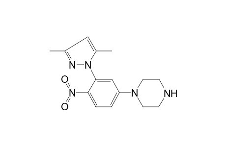 1-[3-(3,5-dimethyl-1H-pyrazol-1-yl)-4-nitrophenyl]piperazine