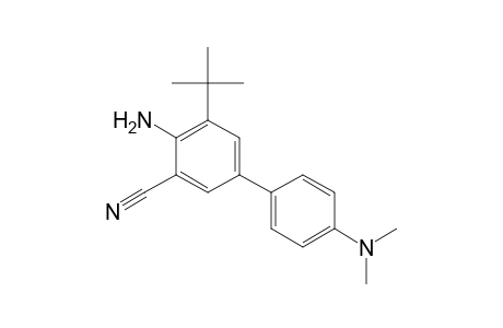 2-amino-3-tert-butyl-5-(4-dimethylaminophenyl)benzonitrile