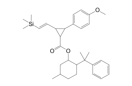 (-)-8-Phenylmenthyl 2-(p-Methoxyphenyl)-3-[2-(trimethylsilyl)ethenyl]cyclopropane-1-carboxylate