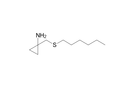 1-(hexylsulfanylmethyl)cyclopropan-1-amine