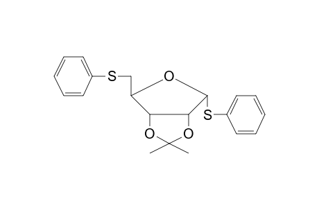 Phenyl 2,3-O-isopropylidene-5-S-phenyl-1,5-dithio-.alpha.-D-ribofuranoside