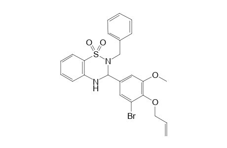 2H-1,2,4-benzothiadiazine, 3-[3-bromo-5-methoxy-4-(2-propenyloxy)phenyl]-3,4-dihydro-2-(phenylmethyl)-, 1,1-dioxide