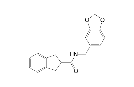 N-(1,3-benzodioxol-5-ylmethyl)-2,3-dihydro-1H-indene-2-carboxamide