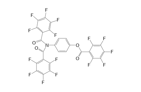 Pentafluorbenzoesaeure-[di-(n-pentafluorbenzoyl)-p-aminophenyl]-ester