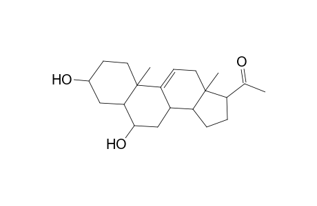 Pregn-9(11)-en-20-one, 3,6-dihydroxy-, (3.beta.,5.alpha.,6.alpha.)-