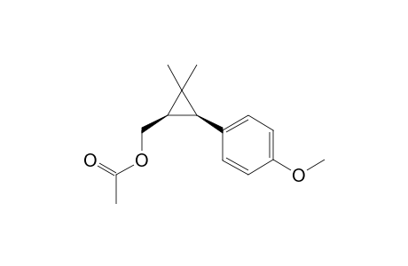 [(1R*,3S*)-3-(4-methoxyphenyl)-2,2-dimethylcyclopropyl]methyl acetate