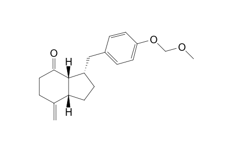 (3S*,3aR*,7aS*)-3-[4-(Methoxymethoxy)benzyl]-7-methyleneoctahydro-4H-inden-4-one