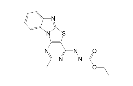 4-(1'-Ethoxycarbonylhydrazino)-2-methylpyrimidino-[4',5':4,5]thiazolo[3,2-a]benzimidazole