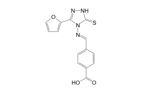 4-[p-{[(Hydroxycarbonyl)benzylidene]amino}-5-(2'-furanyl)-2,4-dihydro-3H-(1,2,4)-triazole-3-thione