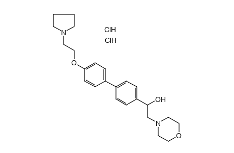 alpha-{4'-[2-1-pyrrolidinyl)ethoxy]-4-biphenylyl}-4-morpholineethanol, dihydrochloride