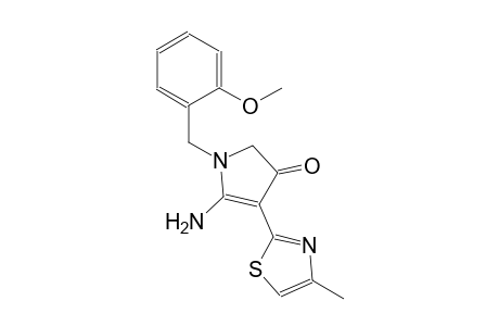 3H-pyrrol-3-one, 5-amino-1,2-dihydro-1-[(2-methoxyphenyl)methyl]-4-(4-methyl-2-thiazolyl)-