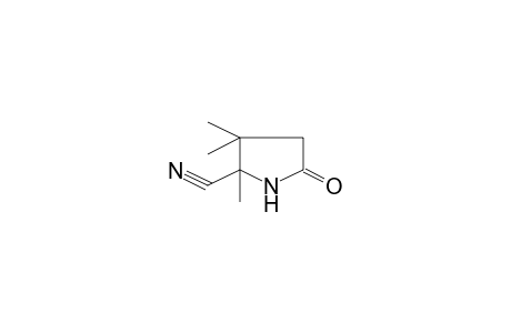 2,3,3-Trimethyl-5-oxo-2-pyrrolidinecarbonitrile