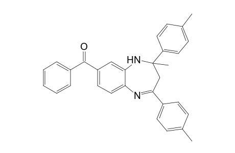 2,4-Di(p-methylphenyl)-3,4-dihydro-5H-4-methyl-7-benzoyl-1,5-benzodiazepine