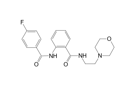 2-[(4-fluorobenzoyl)amino]-N-(2-morpholin-4-ylethyl)benzamide