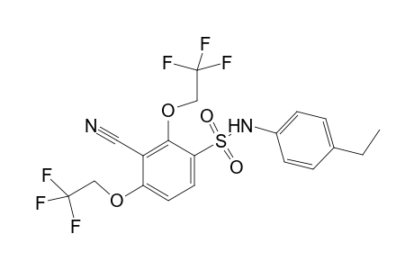 3-Cyano-N-(4-ethylphenyl)-2,4-bis(2,2,2-trifluoroethoxy)benzenesulfonamide
