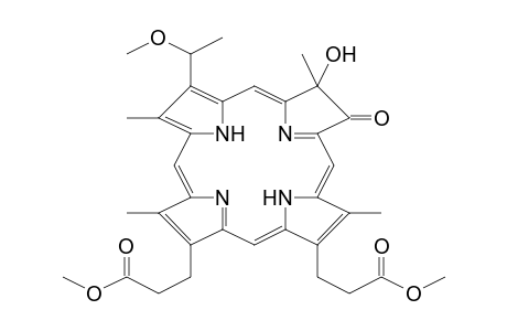 3-(1-Methoxyethyl)-7-hydroxy-8-oxo-2,7,12,18-tetramethyl-7,8(21H,23H)-dihydroporhine-13,17-bis-propanoic acid, dimethyl ester