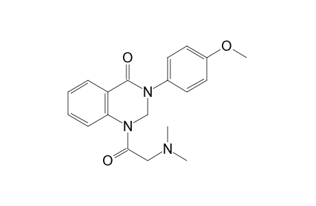 2,3-dihydro-1-[(dimethylamino)acetyl]-3-(p-methoxyphenyl)-4(1H)-quinazolinone