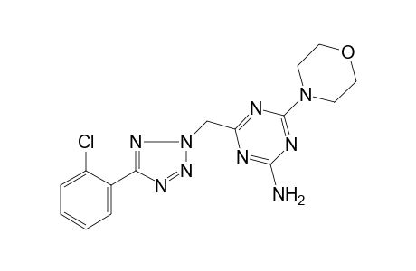4-[5-(2-Chloro-phenyl)-tetrazol-2-ylmethyl]-6-morpholin-4-yl-[1,3,5]triazin-2-ylamine