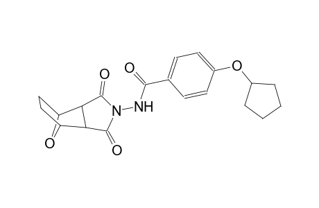 4-(cyclopentyloxy)-N-(3,5-dioxo-10-oxa-4-azatricyclo[5.2.1.0~2,6~]dec-4-yl)benzamide