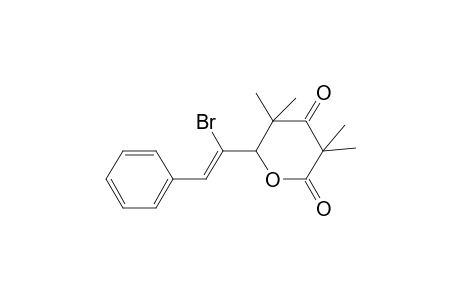 2H-pyran-2,4(3H)-dione, 6-[(Z)-1-bromo-2-phenylethenyl]dihydro-3,3,5,5-tetramethyl-