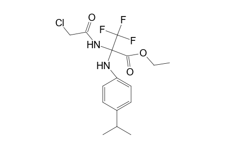 2-[(2-chloro-1-oxoethyl)amino]-3,3,3-trifluoro-2-(4-propan-2-ylanilino)propanoic acid ethyl ester