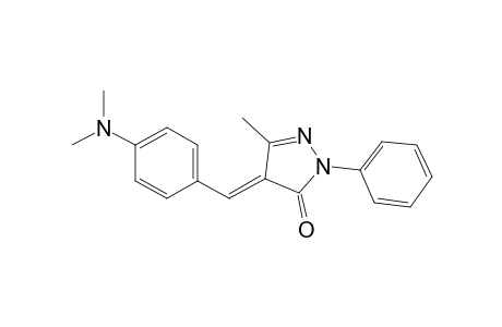 3H-pyrazol-3-one, 4-[[4-(dimethylamino)phenyl]methylene]-2,4-dihydro-5-methyl-2-phenyl-, (4E)-