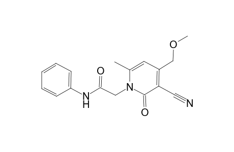 2-(3-Cyano-4-methoxymethyl-6-methyl-2-oxo-2H-pyridin-1-yl)-N-phenyl-acetamide