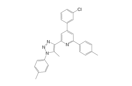 4-(3-Chlorophenyl)-2-(5-methyl-1-(p-tolyl)-1H-1,2,3-triazol-4-yl)-6-(p-tolyl)pyridine