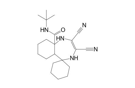 N-tert-Butyl-2,3-dicyano-1,4,5a,6,7,8,9,9a-octahydrospiro[benzo[e][1,4]diazepine-5,1'-cyclohexane]-9a-carboxamide