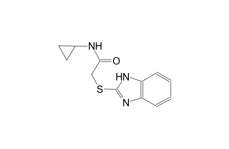 2-(1H-benzimidazol-2-ylsulfanyl)-N-cyclopropylacetamide