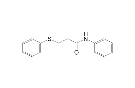 N-Phenyl-3-(phenylsulfanyl)propanamide