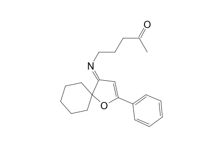 (E)-5-((2-Phenyl-1-oxaspiro[4.5]dec-2-en-4-ylidene)amino)pentan-2-one