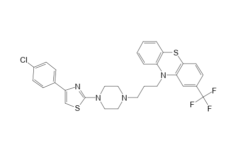 10H-phenothiazine, 10-[3-[4-[4-(4-chlorophenyl)-2-thiazolyl]-1-piperazinyl]propyl]-2-(trifluoromethyl)-