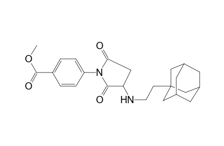 4-[3-[2-(1-adamantyl)ethylamino]-2,5-diketo-pyrrolidino]benzoic acid methyl ester
