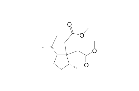 1,1-Cyclopentanediacetic acid, 2-methyl-5-(1-methylethyl)-, dimethyl ester, cis-(.+-.)-