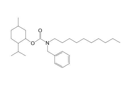 Carbonic acid, monoamide, N-benzyl-N-decyl-, menthyl ester