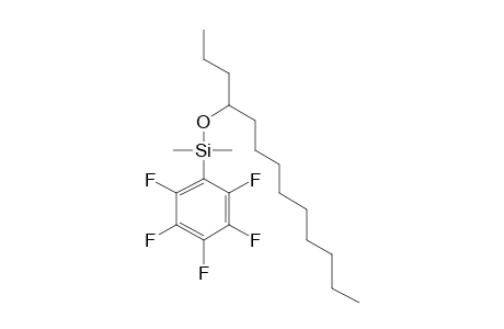 4-Dimethyl(pentafluorophenyl)silyloxytridecane