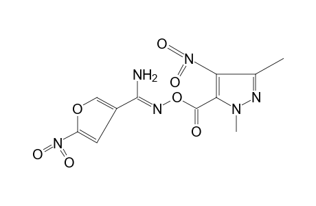 O-[(1,3-DIMETHYL-4-NITROPYRAZOL-5-YL)CARBONYL]-5-NITRO-2-FURAMIDOXIME