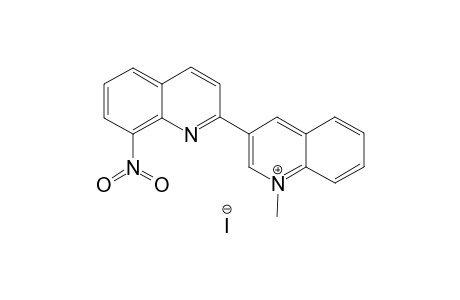 1'-Methyl-8-nitro-[2,3']biquinolinyl-1'-ium iodide