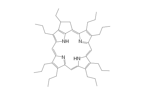 3,(!),5(1)-cyclo-3(1)-ethyl-2,7,8,12,13,17,18-heptapropyl-21H,23H-porphin