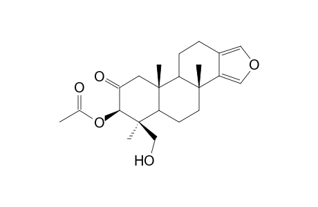 3.beta.-Acetoxy-19-hydroxy-spongia-13(16),14-dien-2-one