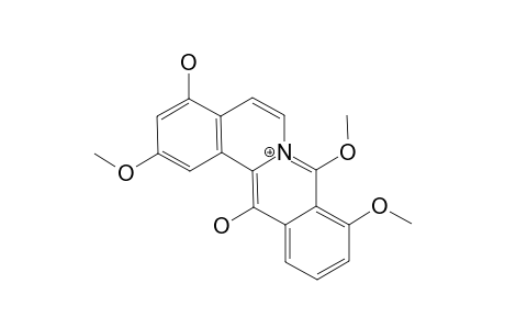 4,13-DIHYDROXY-2,8,9-TRIMETHOXYDIBENZO-[A,G]-QUINOLIZINIUM