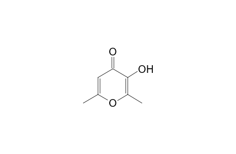 4H-Pyran-4-one, 3-hydroxy-2,6-dimethyl-